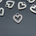 AA00233 Fashion Metal Simple Heart Pendant Charms for Diy Jewelry Making