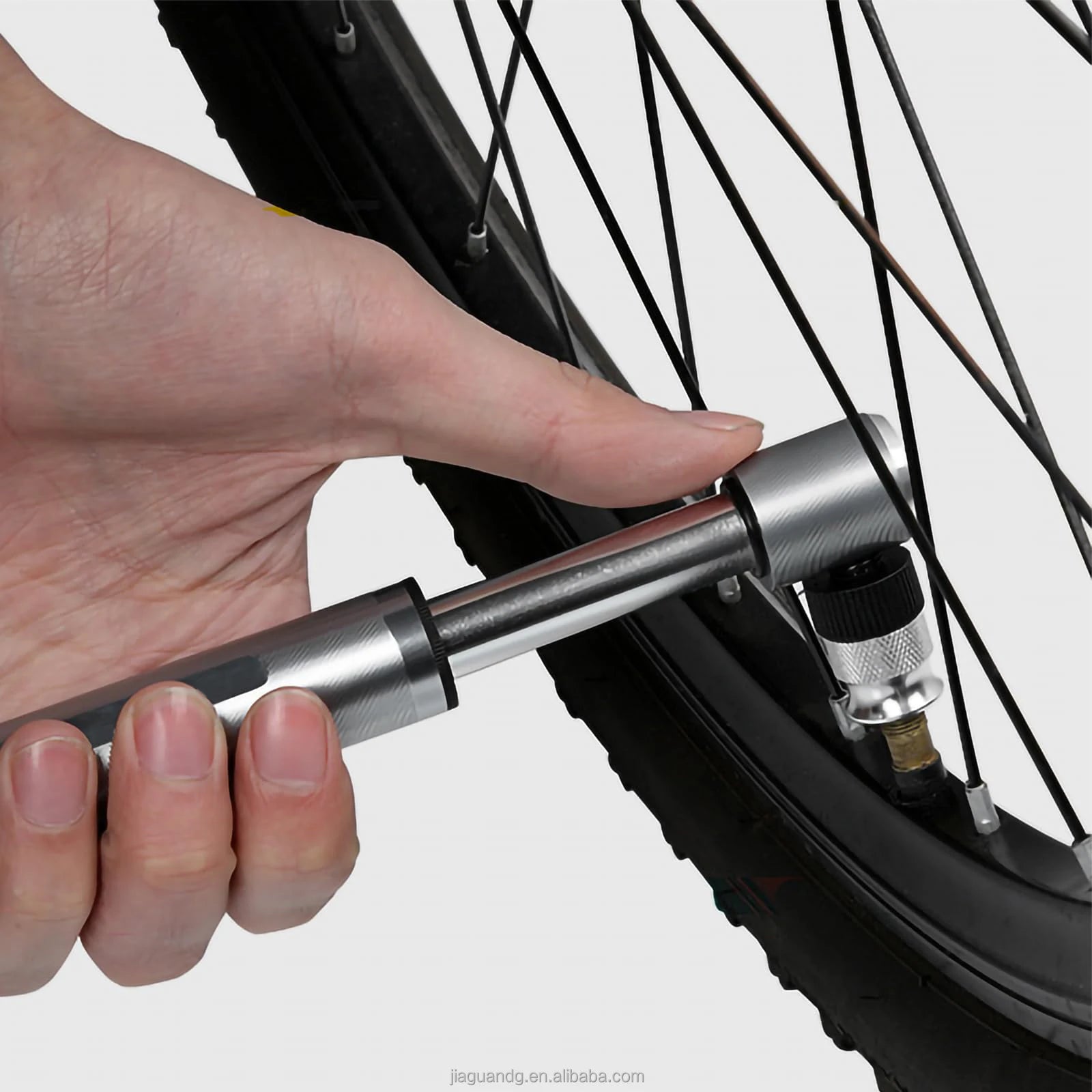PRO-STAR HQ-56 Hot Sale Portable Aluminum Alloy Mini Mountain Bike Pump Schrader/Presta Valve Adapter 100PSI High Bicycle