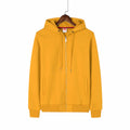 Customized Lined Winter Plush Cotton Fleece Solid Plus Size Hooded Zippered Cardigan Hoodie Men's Jacket Anti-Pilling Printed