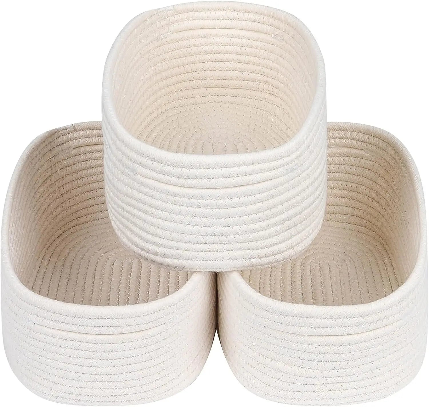 Foldable Eco-Friendly Cotton Storage Baskets Set-Custom Color Shape for Home Organization Toy Newspaper Snack Clothes Storage