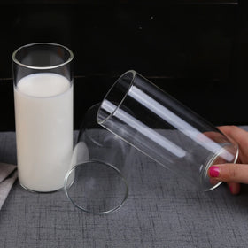 Wholesale Handmade Mouth Blown Borosilicate Heat Resistant Transparent Glass Coffee Mug Classic Simple Microwave Dishwasher Safe