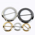 Meetee BF775 25/30/40/50mm Pin Slide Buckle Handbag Hardware Accessories Round Buckles for Belt Garment Slider Buckle