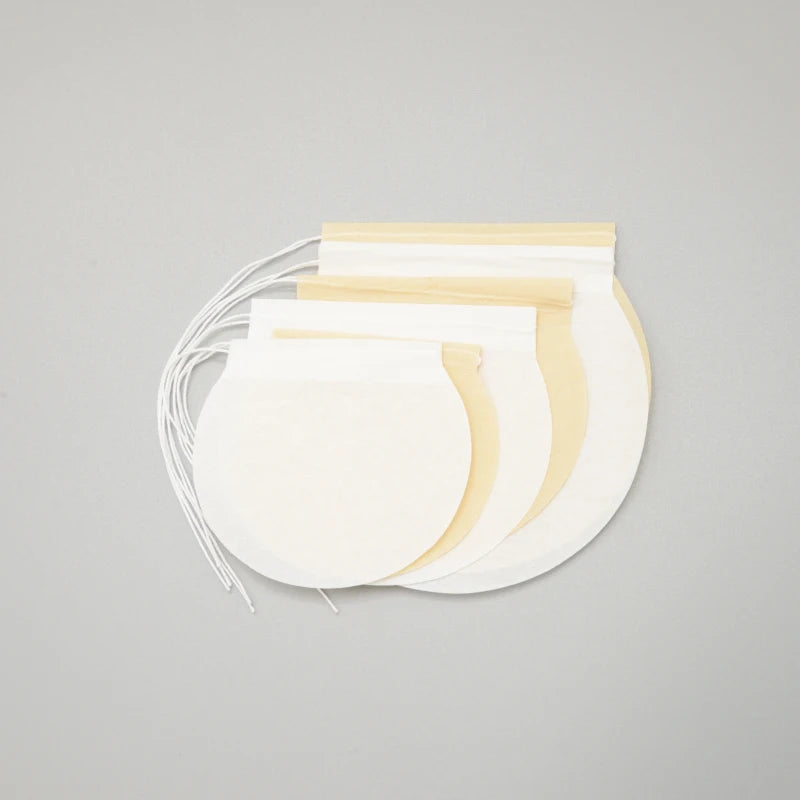 Food Grade Biodegradable Round Shape Tea Bag Corn Fiber Pla Disposable Corn Fiber Tea Bag Custom Empty Tea Bag