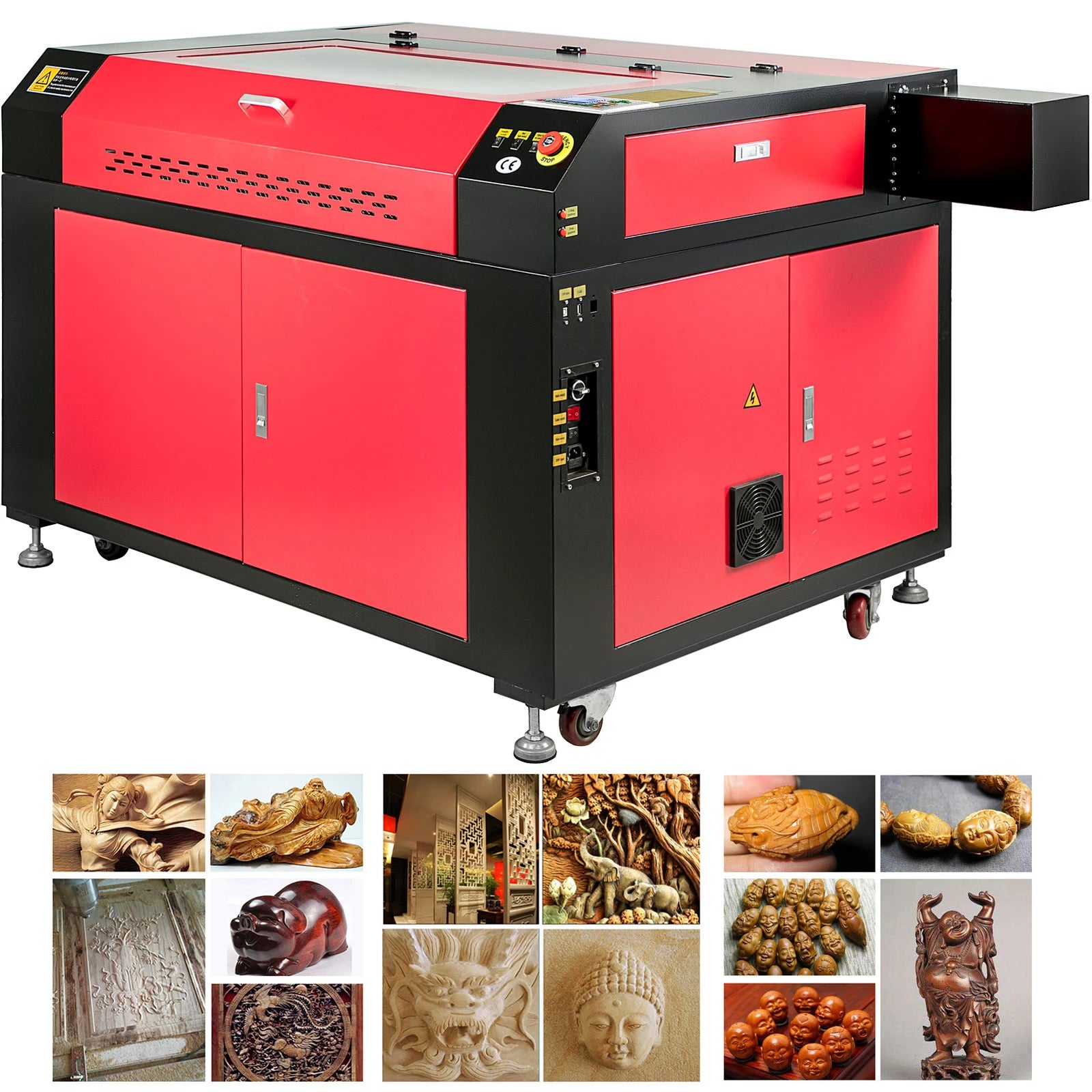 PEIXU 100W CO2 Laser Engraving Cutting Machine 900X600mm 9060 Laser Engraving Cutting Machine