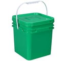 Wholesale Customized Logo Packaging Bucket Food-Grade PP Square Barrel with Lid and Handle Plastic Material