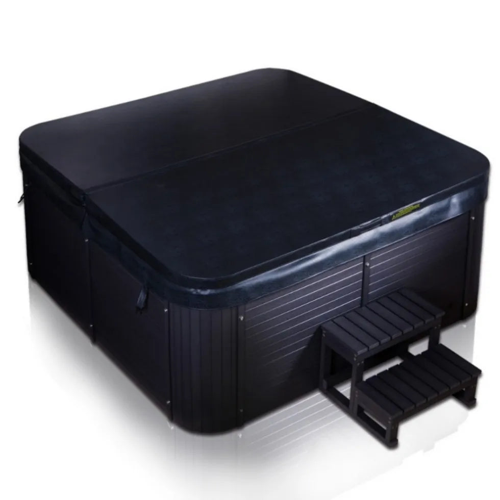 2.2m Acrylic Spa Tub 6-Person Capacity Outdoor Swimming Pool Whirlpool Massage Soaking Bathtub for Hotels Bathrooms
