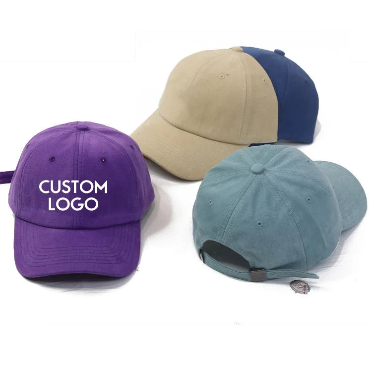Fashion Design Wholesale Custom Logo Embroidered 6 Panel Baseball Cap Custom Dad Hat Outdoor Party Travel Accessory