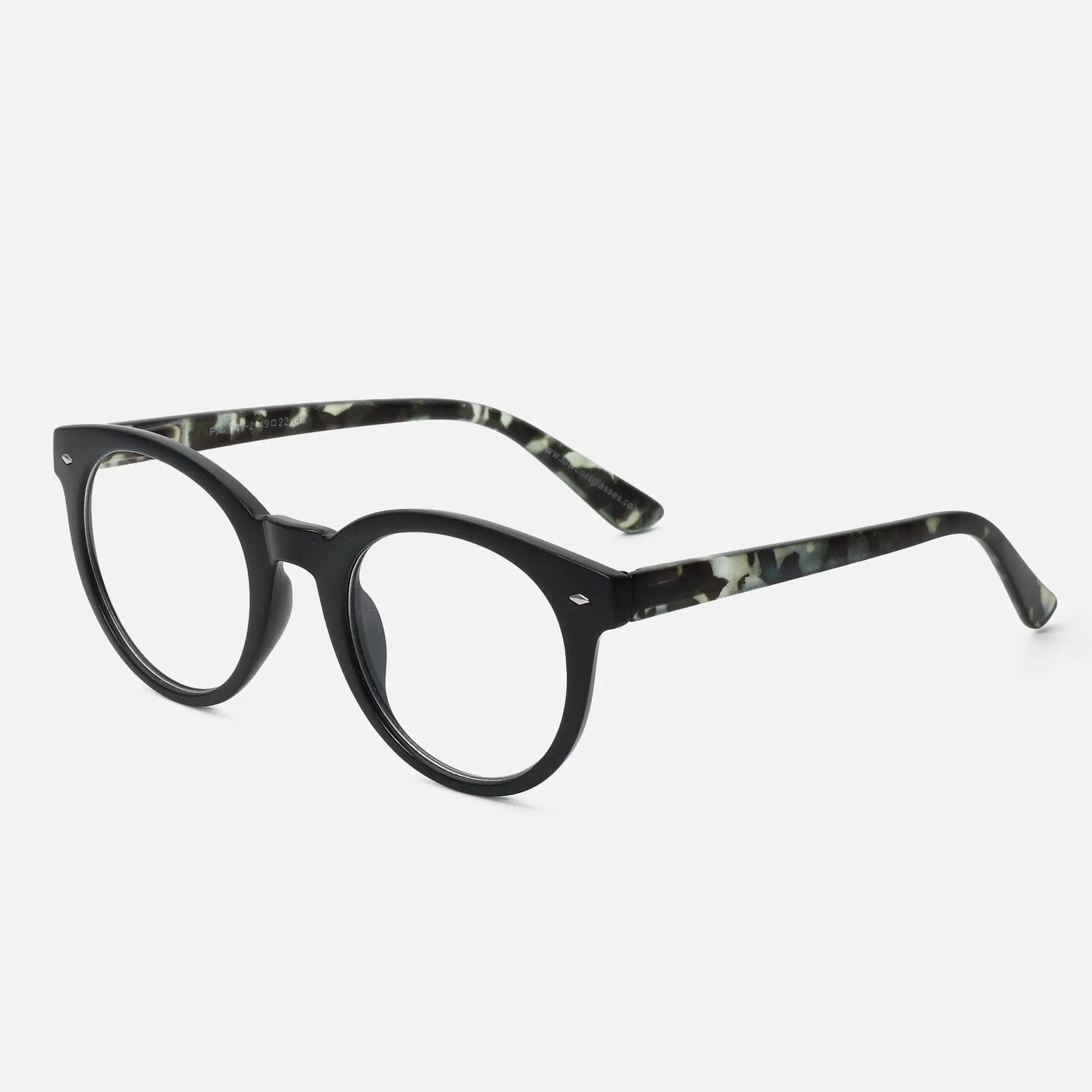 2024 New Arrivals Cheap Eyeglass Plastic Round Glasses Frame for Unisex Prescription Glasses Frame HD Mirror Lenses