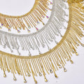 Hot Sale Copper Metal Water Drop Pendant Rhinestone Chain Fringe Crystal Tassel Trim Sew on Clothes Shoes Decorative Accessories