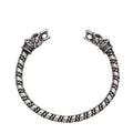 SSG-041 Steel  Adjustable Bangle Stainless Steel Men Jewelry Punk Men Double Wolf Viking Bracelet