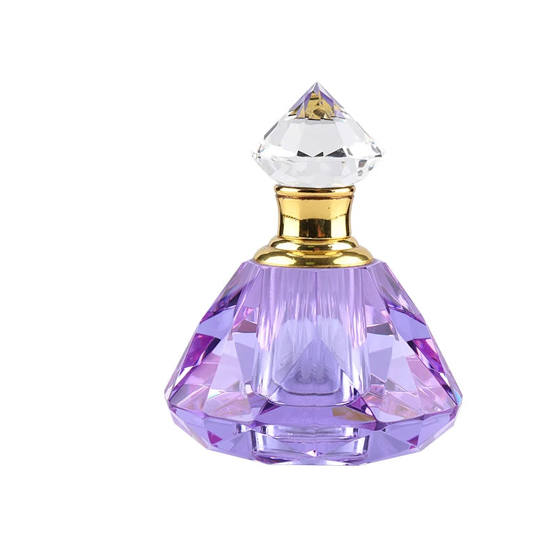 Luxury Crystal Perfume Bottle with Elegant Design Customizable Logo Polished Finish 3ml/6ml Volumes for Premium Business Gifts