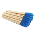 Wholesale Custom Makeup Natural Bamboo Handle Black Pink Yellow Bamboo Mascara Lash Brush
