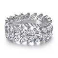 High End Iced Out Jewelry 925 Sterling Silver Engagement Ring Iced Out Ring