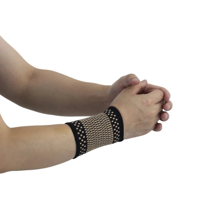 Factory Price Low MOQ Copper Compression Wrist Brace for Summer Sports Training Exercise Safety