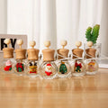 8ml Glass Hanging Car Perfume Diffuser Bottle Empty with Screw Cap Seal Auto Air Outlet Decoration Vent Clip