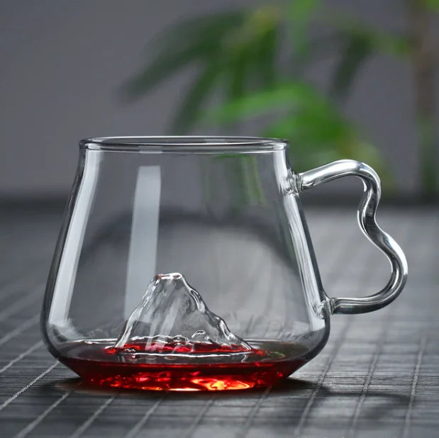 Wholesale Creative Design Bottom Mountain Shaped Shot Glass Bar Party Whisky Glass