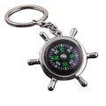 Creative Car Keychain Pendant Rudder Compass Helmsman Compass Keychain