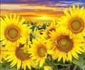 Oil Paint by Numbers Sunflowers DIY Oil Painting by Number Flowers Canvas Kits Frameless Beginners Crafts Gifts Handmade Home