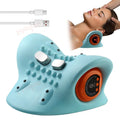 EMS Neck Massager Cervical SleepTraction-Powered Wellness Cervical Pillow Neck and Back Massager for Neck Stretcher