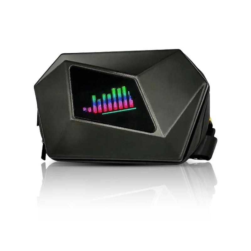 Motorcycle Hard Shell Led Eye Display Bags Waterproof  App Controlled DIY Picture Led Cross Bags