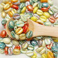 100pcs Acrylic Picasso Coffee Bean Loose Beads Handmade DIY Accessories Beaded Bracelet Hand String Spacer Beads