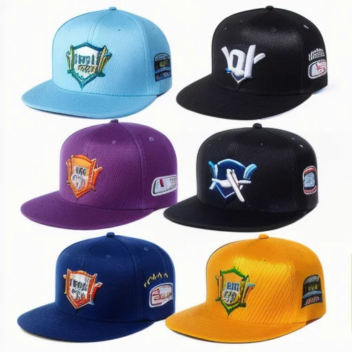 Custom 6 Panel 3D Embroidery Flat Brim Baseball Cap New Fashion Men's Outdoor Sports Hat with Hiphop Style Embroidered Logo