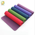 NQ SPORTS Low MOQ Customized Logo Exercise Anti-Slip Eco-Friendly Different Thickness Double Layer TPE Yoga Mat