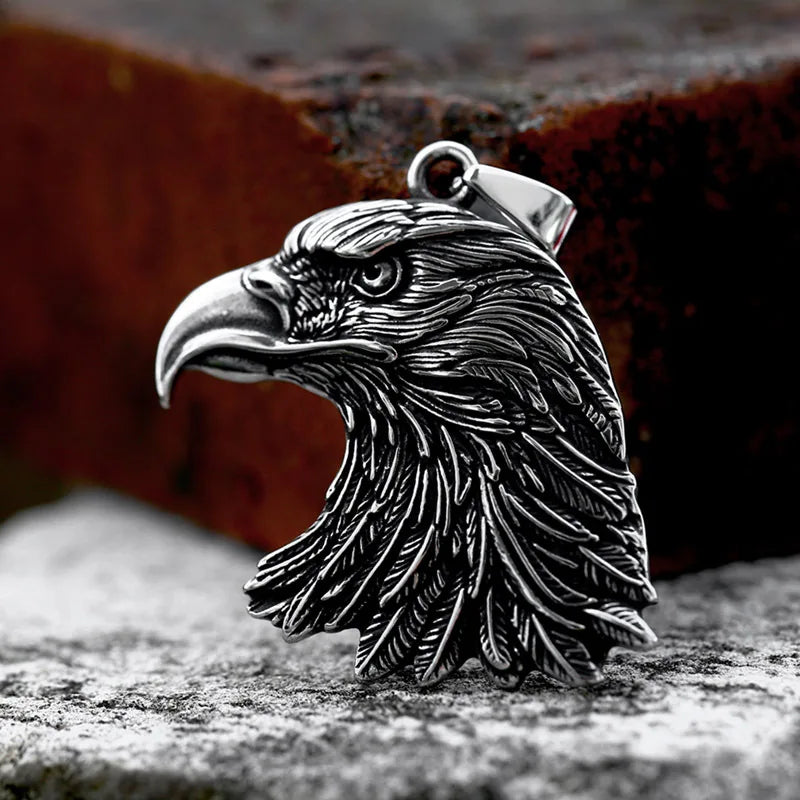 Special Design Viking Jewelry Vintage Dark Necklace Wholesale High Quality Stainless Steel Gothic Eagle Pendant