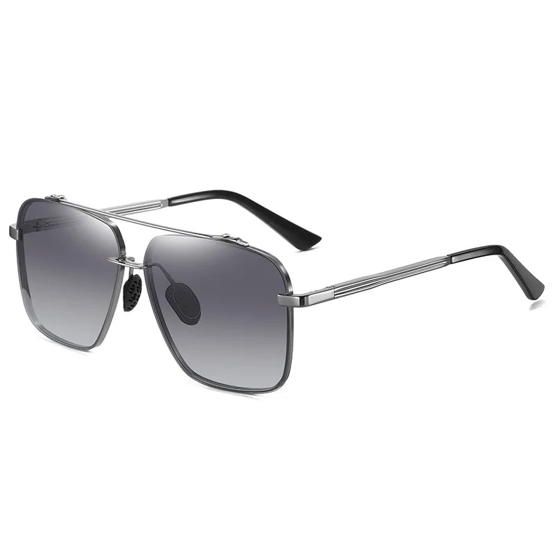 New Design Pilot Sun Glasses Men Driving Alloy HD Polarized Sunglasses