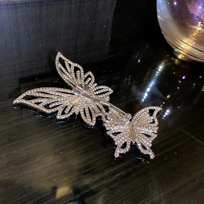 Designer Clothing Accessories Exaggerated Butterfly Brooch Pin Women Trendy Bulk Rhinestone Brooches