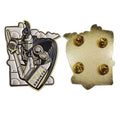 Factory Wholesale Custom Metal Design Logo Sports Team Badges Ice Field Hockey Soft Enamel Basketball Lapel Pin With Glitter