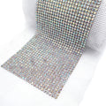 SS20 Clear AB Rhinestone Net Banding Rhinestone Mesh Trim for DressShoe and Bag Decor