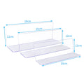 Hookei Wholesale clear PVC L Shape Clear Magnet Plastic Pharmacy Display Acrylic Magnetic Shelf Divider for Supermarket Shelf