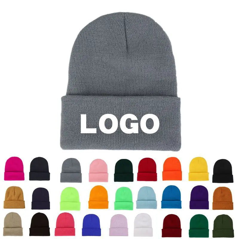 Winter New Design Fashion Unisex Acrylic Beanie Hats with Custom Logo for Beach Business & Travel Use