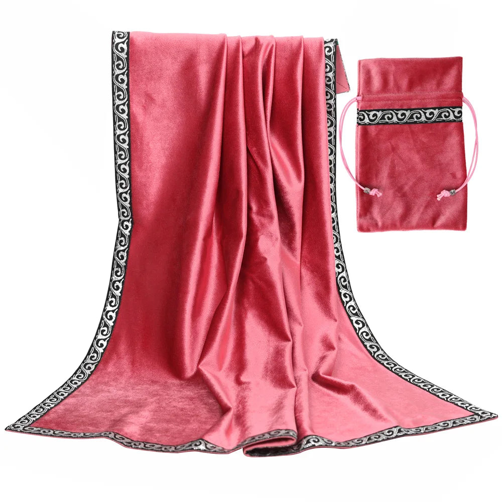 Custom Made Altar Tarot Table Cover Cloth Divination Wicca Velvet Tarot Cloth