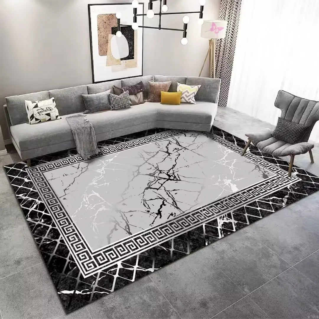 Shiny Diamond Velvet Carpet for Dining Room Area Rugs and Carpet for Living Room