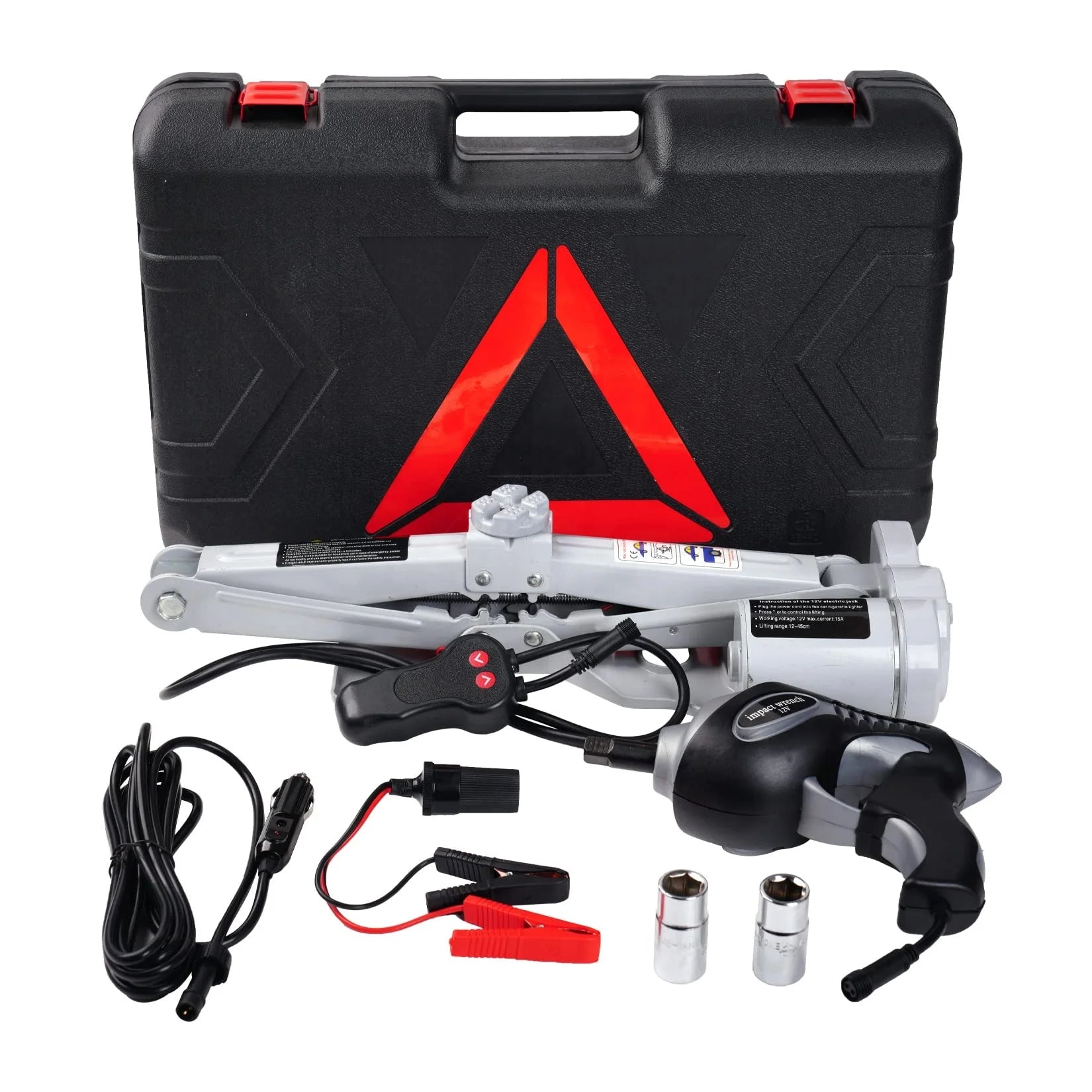 High Quality Hand 5T 12V Stainless Steel Car Jack and Wrench Set OEM for Universal Car Repair Tool Kit