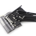 AOQI Disposable Fine Lip & Eye Liner Brush with Synthetic Hair & Wood Handle 10cm Liquid Eyeliner Tool
