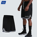YLS Mens Sporty Mid Waist Custom Logo Mesh Basketball Shorts Jersey Joggers Breathable Quick Dry