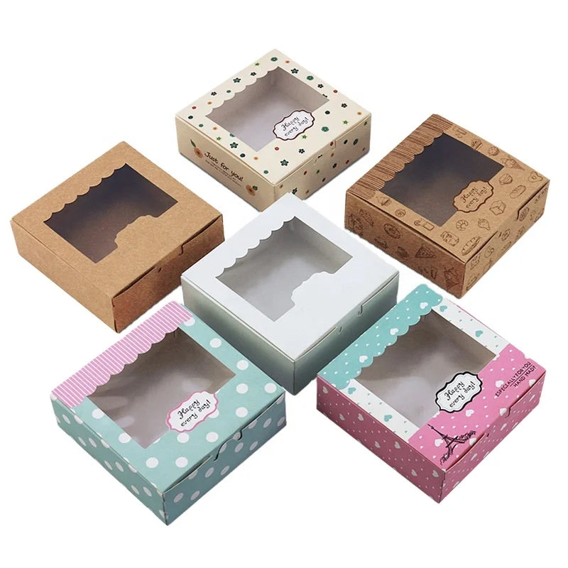 Eco-friendly Coated Paper Packaging Boxes Durable and Flat Shape for Sushi Cake Olive Oil Wedding Occasions