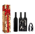 Customized Picture Bottle Shaped Wine Set Tools Suppliers 5pcs a Set Wine Tools Set Best Gift for Men