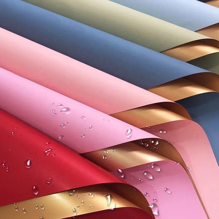 Whole Luxury Waterproof Korean Flower Wrapping Tissue Paper for Gift Florist Bouquets