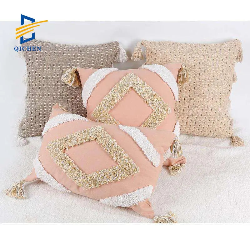Innermor Tufted Cushion Covers Decorative Home Fluffy Throw Pillow Case Cushion Cover Classic