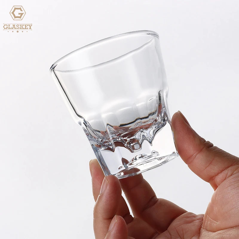 150ml Octagonal Thick Bottom Whiskey Glass KTV Barware Beer Glass Heat-resistant Pour-over Coffee Cup