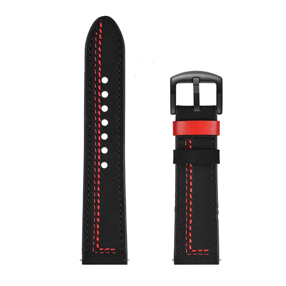 Genuine Leather Watch Strap Band Luxury Easy Fit Universal Wristband for Samsung for Galaxy Smart Watch