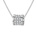 Elegant Sparkling Moissanite Necklace for Women Engagement Party 925 Sterling Silver Temperament Jewelry