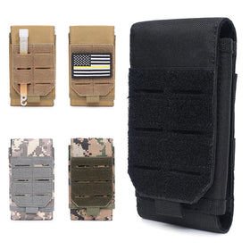7 Inch Laser Multi-function Mobile Phone Bag Outdoor Camouflage Accessory Bag Molle System Tactical Small Bag