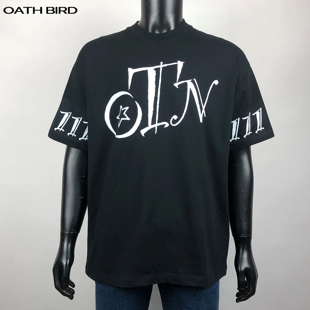 300gsm Thick Cotton Oversized Heavyweight T Shirt Custom Logo Streetwear Men Mock Neck Tee Boxy Blank Printed TShirts for Men