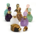Hongzhuo Natural Gemstone Perfume Bottle Pendants Necklace for Crystal Jewelry