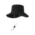 Women Summer UV Protection Sunscreen Wide Brim Visor Bucket Hat with Adjustable String